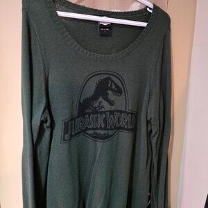 Torrid Jurassic World Dark Green Pullover Sweater plus Size 1